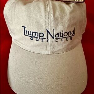 Trump National Golf Club Vintage Hat NWT Never Worn Strapback Beige